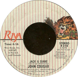 John Cougar- Jack & Diane / Can You Take It