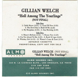 Gillian Welch- Hell Among The Yearlings (Promo)