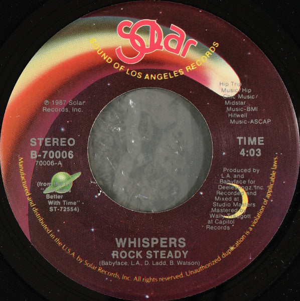 The Whispers- Rock Steady / Are You Going My Way