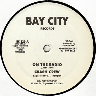 Crash Crew- On The Radio (12" Promo, Reissue)