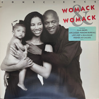 Womack & Womack- Conscience (Promo Stamped w/ Hype Sticker, Saw Cut) (Used Vinyl)