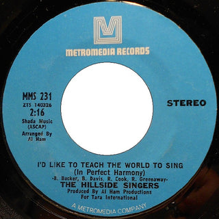 Hillside Singers- I'd Like To Teach The World To Sing (In Perfect Harmony) / I Believed It All