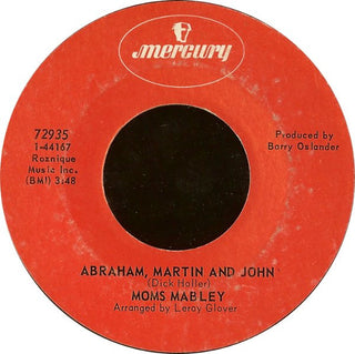 Moms Mabley– Abraham, Martin And John / Sunny (Surface Marks)