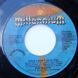 Don McLean- Since I Don't Have You / Your Cheating Heart