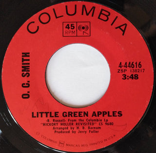 O.C. Smith- Little Green Apples / Long Black Limousine (Sealed In Woolworth's Bag, Drill Hole In Label)