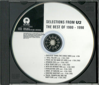 U2- Selections From U2 The Best Of 1980-1990