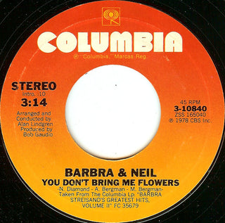 Barbara Streisand & Neil Diamond- You Don't Bring Me Flowers