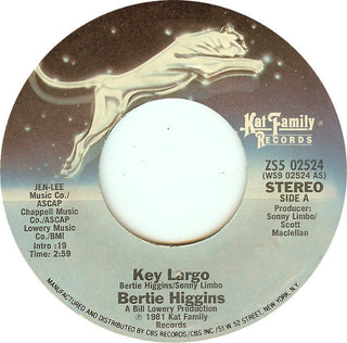 Bertie Higgins- Key Largo / White Line Fever