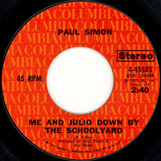 Paul Simon- Me & Julio Down By The Schoolyard / Congratulations (Blemish On Sides A & B)
