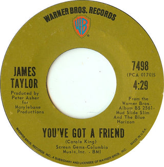 James Taylor- You've Got A Friend / You Can Close Your Eyes