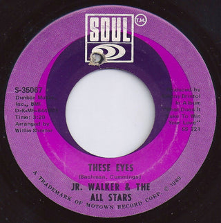 Jr. Walker & The All Stars- These Eyes / I've Got To Find A Way To Win Maria Back