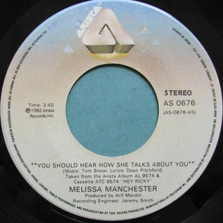 Melissa Manchester- You Should Hear How She Talks About You / Long Goodbyes