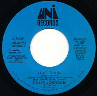 Holly Johnson- Love Train / Murder In Paradise (Misprint, B-Side Label)