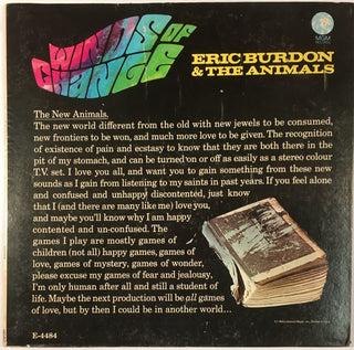 Eric Burdon & The Animals- Winds Of Change (Mono Press)