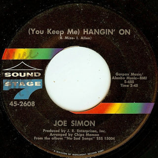 Joe Simon- (You Keep Me) Hangin' On / Long Hot Summer