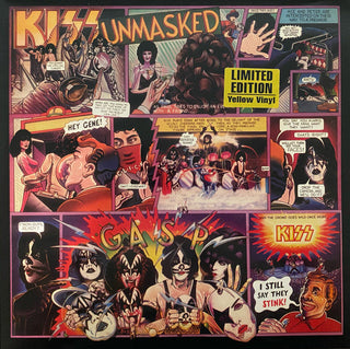 Kiss- Unmasked (Unofficial Yellow Vinyl Pressing)
