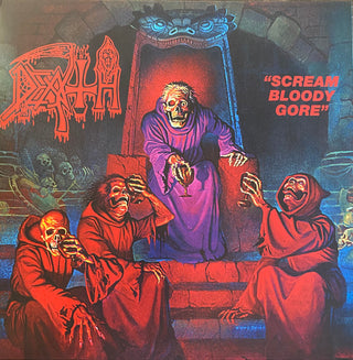 Death- Scream Bloody Gore (Red & Blue Butterfly Wings w/ Purple, Red & White Splatter Vinyl)