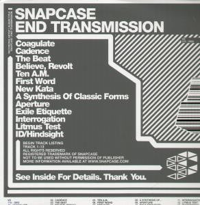 Snapcase- End Transmission (Clear Vinyl LP w/ White Label 7")