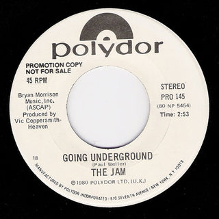 The Jam- Going Underground / The Dreams Of Children (White Label Promo)