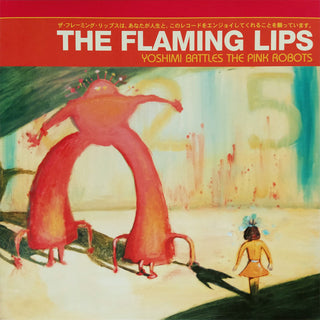 Flaming Lips- Yoshimi Battles The Pink Robots (2002 E.U. 1st Pressing, Red Translucent Vinyl)(Top Seam Split) (Used Vinyl)
