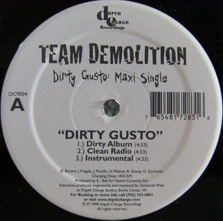 Team Demolition- Dirty Gusto: Maxi Single (12")(Sealed) (Used Vinyl)