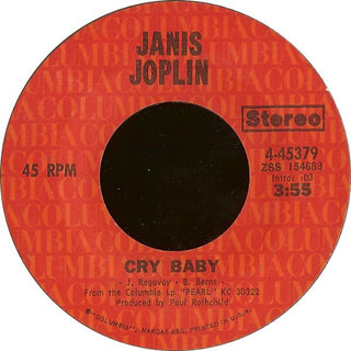 Janis Joplin- Cry Baby / Mercedes Benz