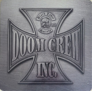 Black Label Society- Doom Crew Inc. (Clear/Grey Split w/ Splatter Vinyl)(Sleeve Dinged, Right Front Side)