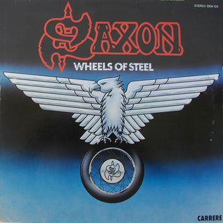 Saxon- Wheels Of Steel (1988 German Press, Light Corner Crease, Light Surface Wear) (Used Vinyl)