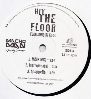 Macho Man Randy Savage Feat. DJ Kool- Hit The Floor (12" Promo) (Used Vinyl)