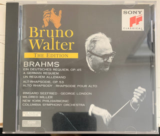 Brahms – Bruno Walter – Ein Deutsches Requiem Op.45, Alt-Rhapsodie Op.53