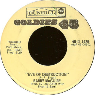 Barry McGuire- Eve Of Destruction / Child Of Our Times