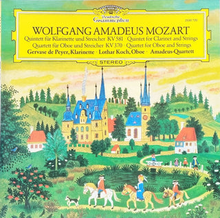 Mozart- Quintett Für Klarinette Und Streicher A-Dur KV 581/Quartett Für Oboe Und Streicher F-Dur KV 370 (Gervae De Peyer, Clarinet/Lothar Koch, Oboe) (Used Vinyl)