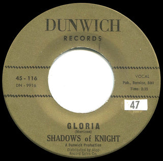 Shadows Of Knight- Gloria / Dark Side
