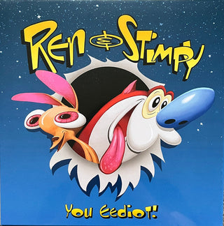 Ren & Stimpy: You Eediot!(3rd Press "Ren & Stimpy" Blue/Yellow/Maroon Twist Vinyl)