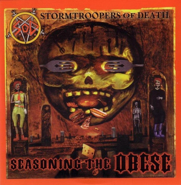 Stormtroopers Of Death / Yellow Machinegun – Seasoning The Obese / Yellow Machinegun (Yellow) (WATER DAMAGE TO SLEEVE)