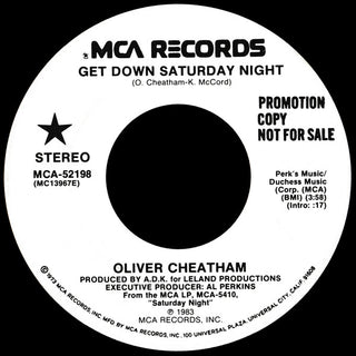 Oliver Cheatham- Get Down Saturday Night (Light Marks, Promo 7")