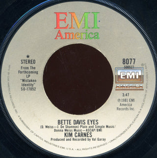 Kim Carnes- Bette Davis Eyes / Miss You Tonite