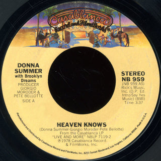 Donna Summer- Heaven Knows / Only One Man