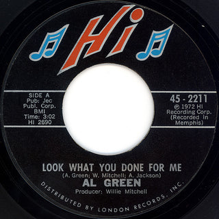 Al Green- Look What You Done For Me/La-La For You (Hi Records Sleeve)