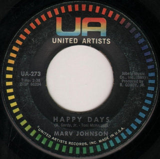 Marv Johnson- Happy Days / Baby, Baby