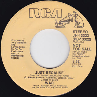 War- Just Because (Mono / Stereo)
