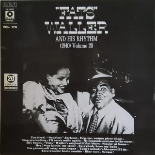 Fats Waller And His Rhythm- 1940, Volume 20 (French Compilation) (Used Vinyl)