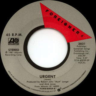 Foreigner- Urgent / Girl On The Moon