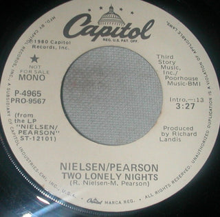 Nielsen / Pearson- Two Lonely Nights (Mono/Stereo)