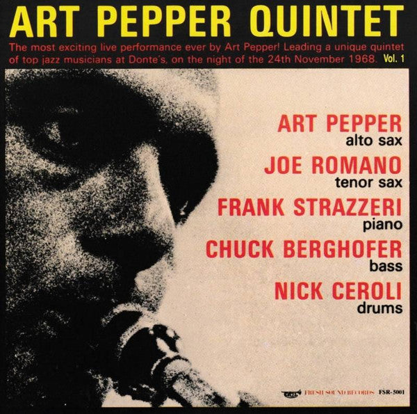 Art Pepper- Art Pepper Quintet Live At Dante's Vol. 1