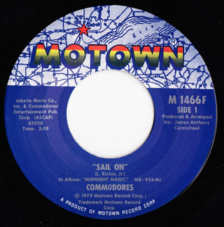 Commodores- Sail On / Thumpin' Music