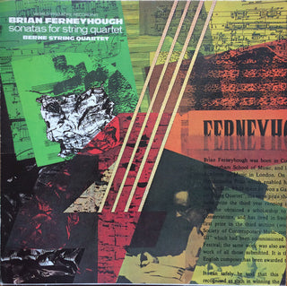 Ferneyhough- Sonatas For String Quartet (Berne String Quartet)(1985 EU Repress, Water Damaged Sleeve) (Used Vinyl)