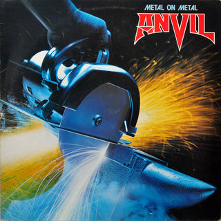 Anvil- Metal On Metal (Canadian 1st Press)(Top Seam Split)