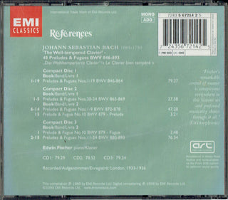 Bach (Edwin Fischer)- The Well-Tempered Clavier: 48 Preludes & Fugues (3CD)