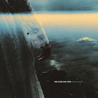 Darling Fire- Distortions (Blue/Silver Merge w/ Magenta & Black Splatter Vinyl)(Top Seam Split) (Used Vinyl)